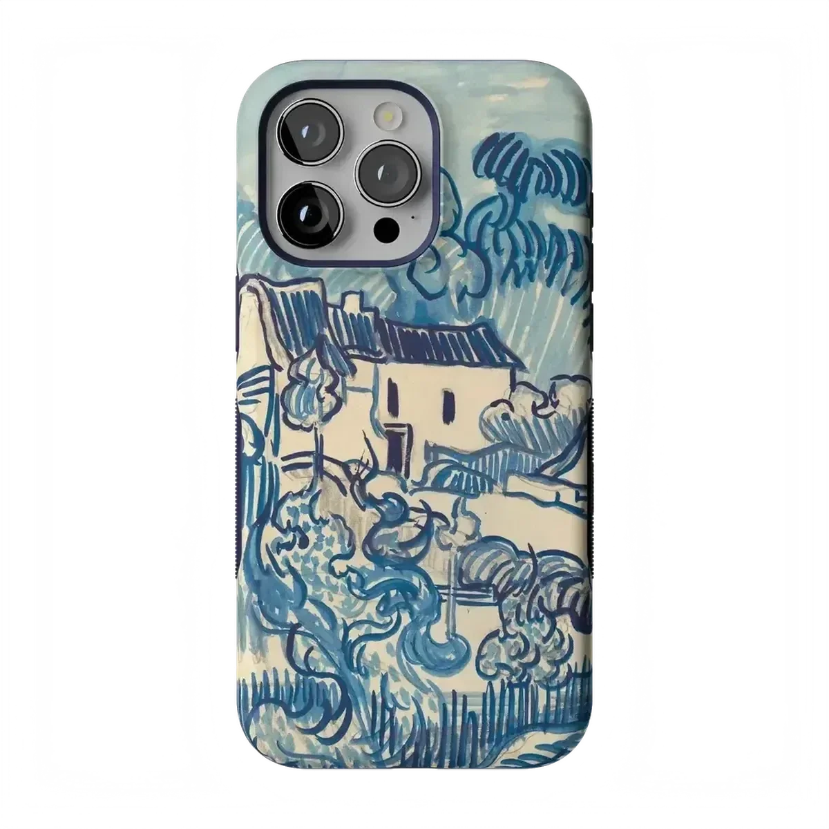 Van Gogh | Landscape With Houses Phone Case iPhone Case Van Gogh Museum Bold Flex + MagSafe® iPhone 15 Pro Max