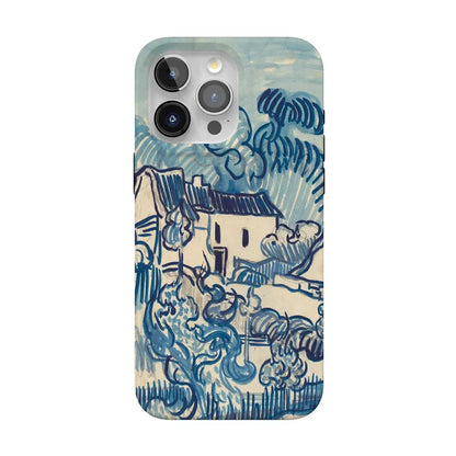 Van Gogh | Landscape With Houses Phone Case iPhone Case Van Gogh Museum Classic + MagSafe® iPhone 15 Pro Max