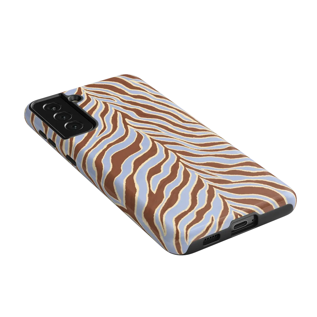 Untamed | Brown & Blue Zebra Case
