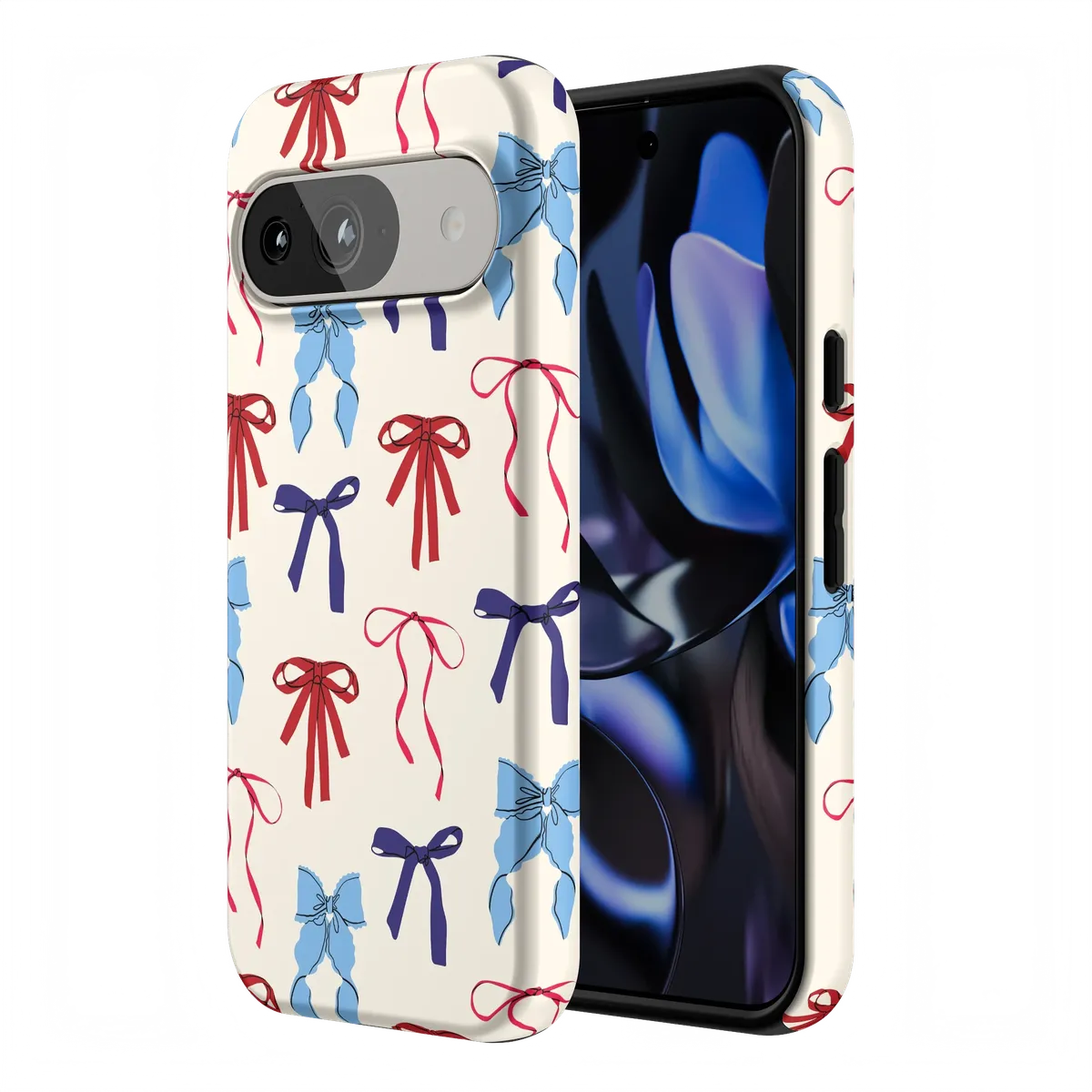 American Girlie | Red White & Blue Bows Case