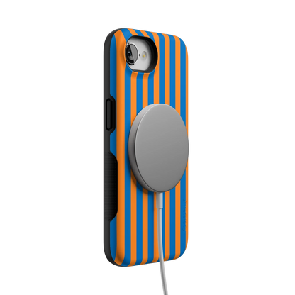 Go New York | Blue & Orange Stripes Case