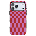 Vibe Check | Pink Checkerboard Case Phone Case Casetry Bold Flex + MagSafe® iPhone 17 Pro Max