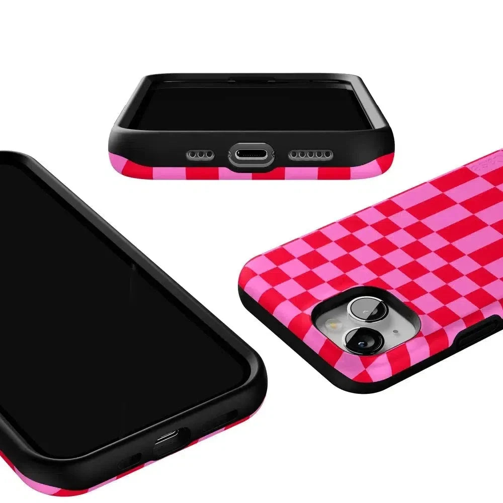 Vibe Check | Pink Checkerboard Case Phone Case Casetry