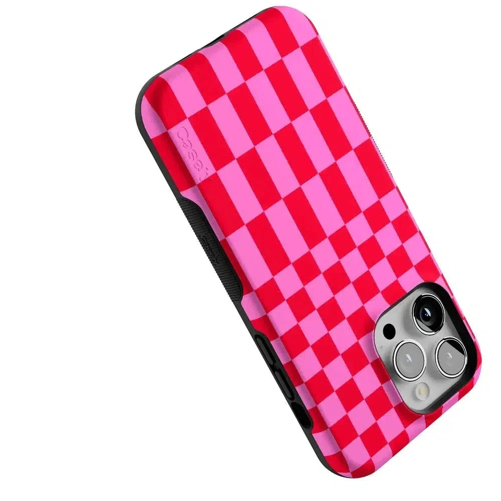 Vibe Check | Pink Checkerboard Case Phone Case Casetry