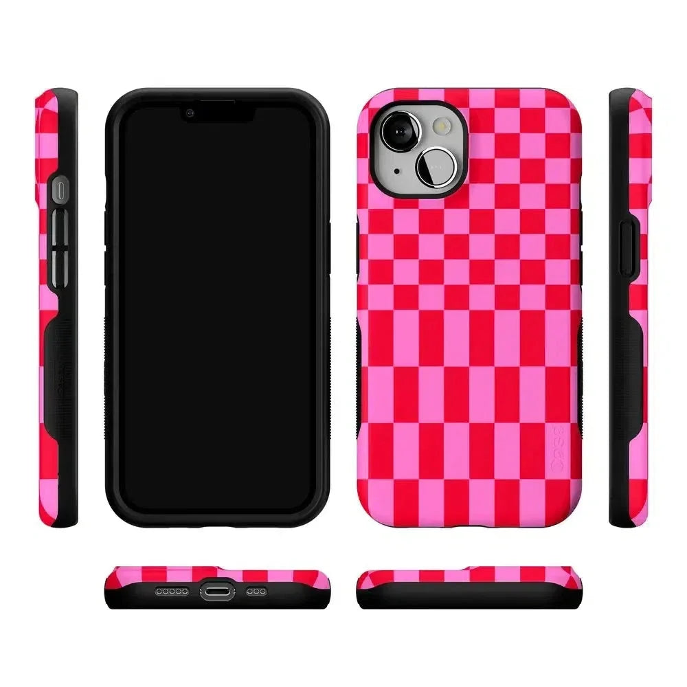 Vibe Check | Pink Checkerboard Case Phone Case Casetry