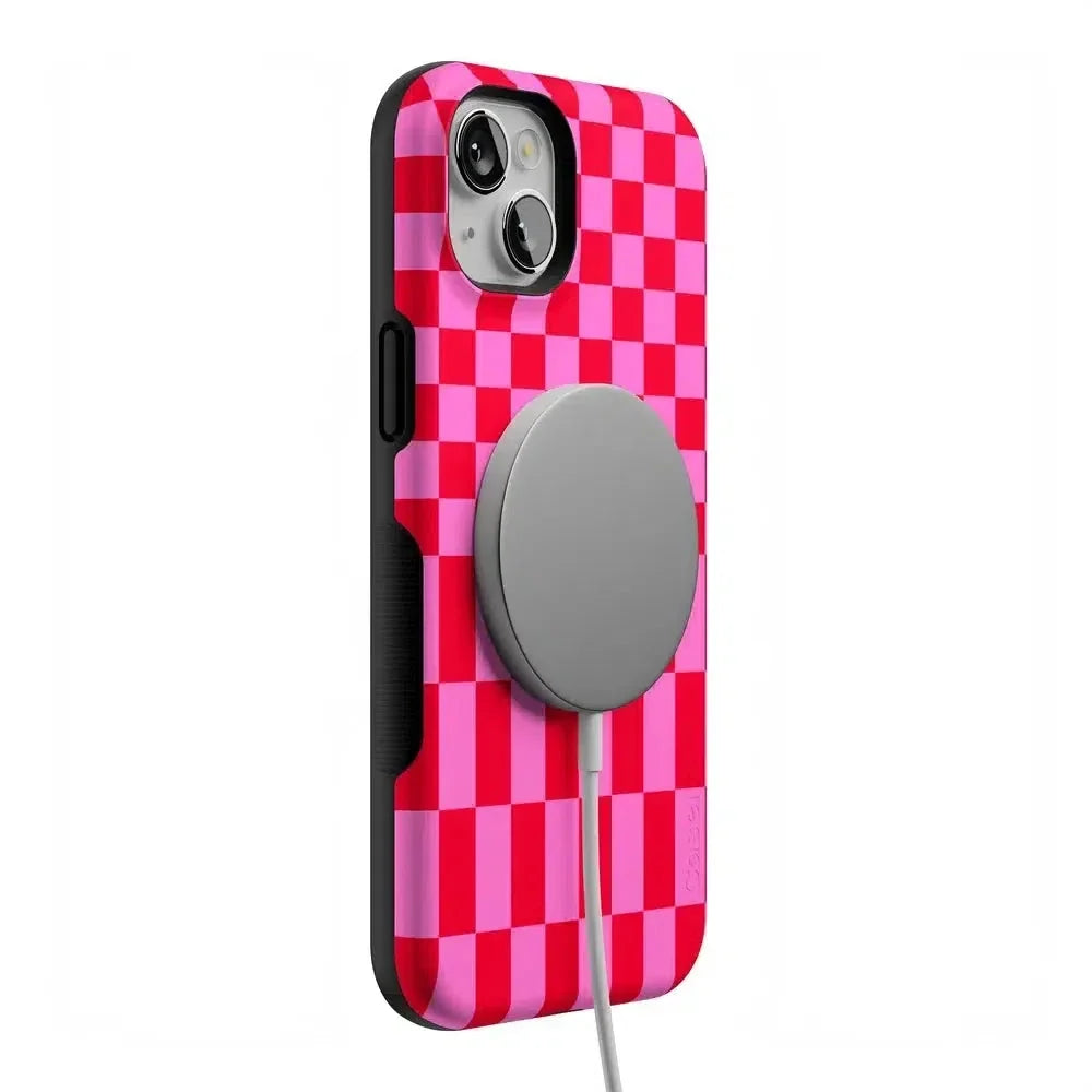 Vibe Check | Pink Checkerboard Case Phone Case Casetry