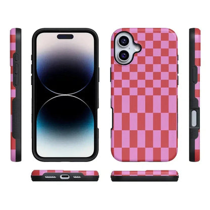 Vibe Check | Pink Checkerboard Case Phone Case Casetry