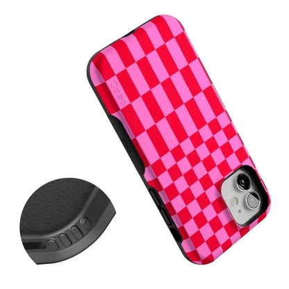 Vibe Check | Pink Checkerboard Case Phone Case Casetry
