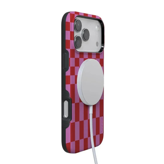 Vibe Check | Pink Checkerboard Case Phone Case Casetry