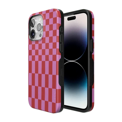 Vibe Check | Pink Checkerboard Case Phone Case Casetry
