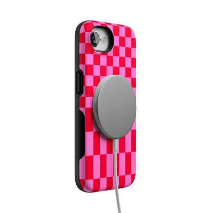 Vibe Check | Pink Checkerboard Case Phone Case Casetry