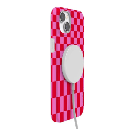 Vibe Check | Pink Checkerboard Case Phone Case Casetry