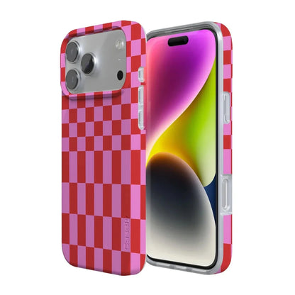 Vibe Check | Pink Checkerboard Case Phone Case Casetry