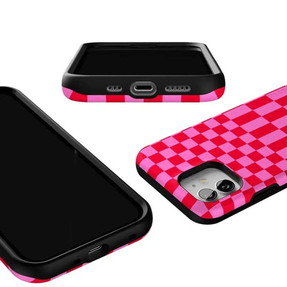 Vibe Check | Pink Checkerboard Case Phone Case Casetry