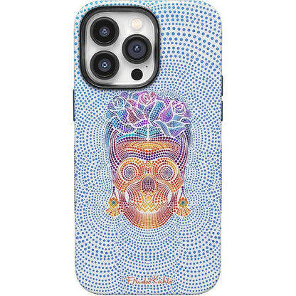 Vida y Muerte | Frida Kahlo Dotted Skull Case iPhone Case get.casely Bold + MagSafe® iPhone 14 Pro Max