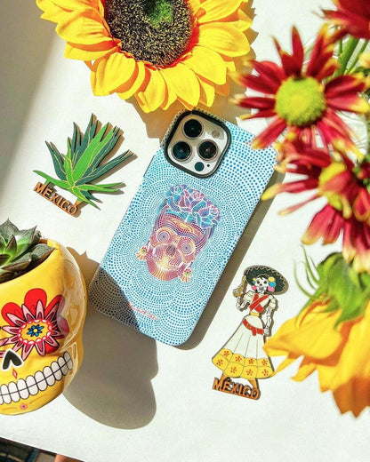 Vida y Muerte | Frida Kahlo Dotted Skull Case iPhone Case get.casely