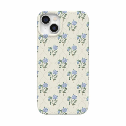 Vintage Garden | Blue Hydrangea Case iPhone Case get.casely Classic + MagSafe® iPhone 14 Plus