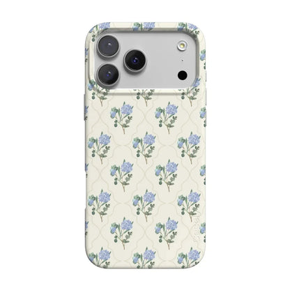Vintage Garden | Blue Hydrangea Case iPhone Case get.casely Classic + MagSafe® iPhone 17 Pro Max