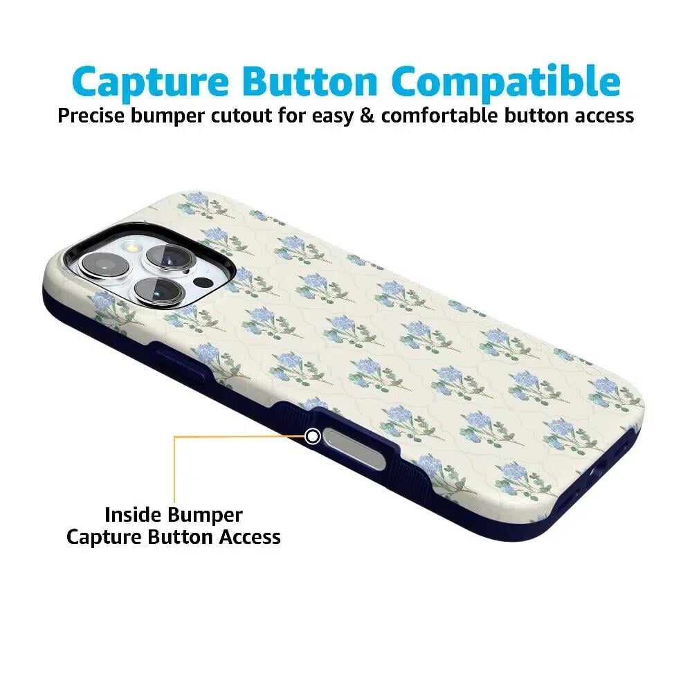 Vintage Garden | Blue Hydrangea Case iPhone Case get.casely