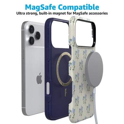 Vintage Garden | Blue Hydrangea Case iPhone Case get.casely