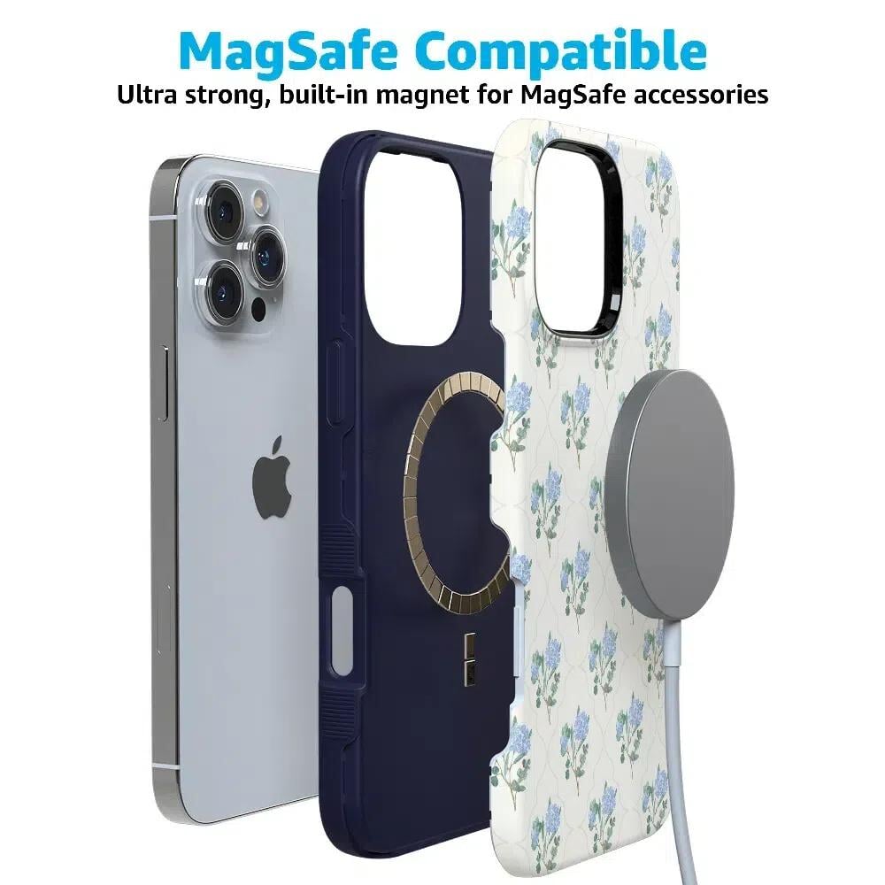 Vintage Garden | Blue Hydrangea Case iPhone Case get.casely