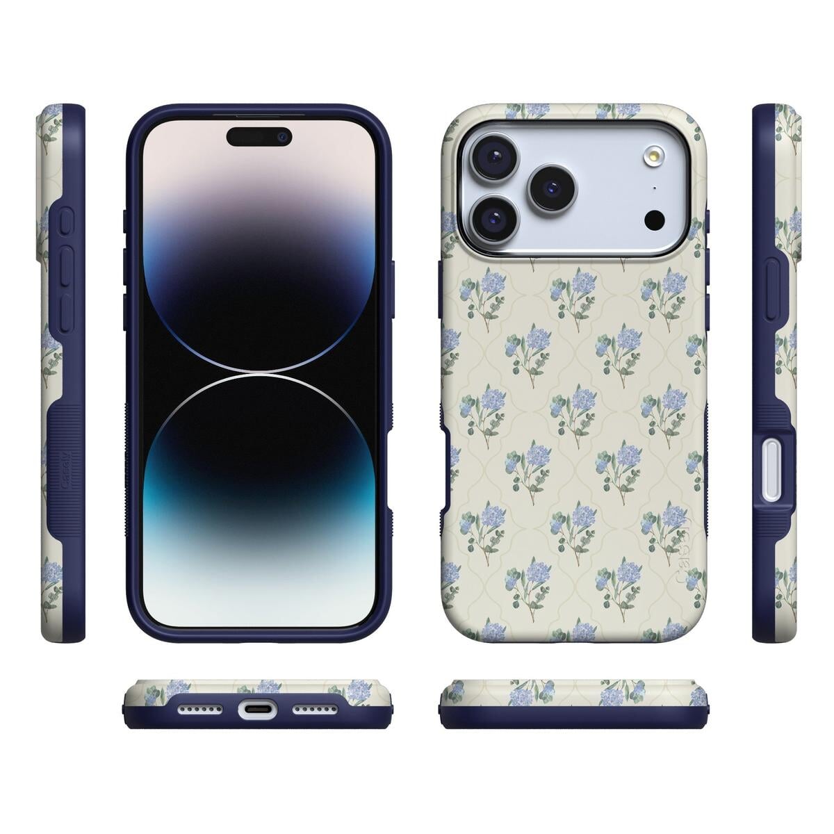 Vintage Garden | Blue Hydrangea Case iPhone Case get.casely