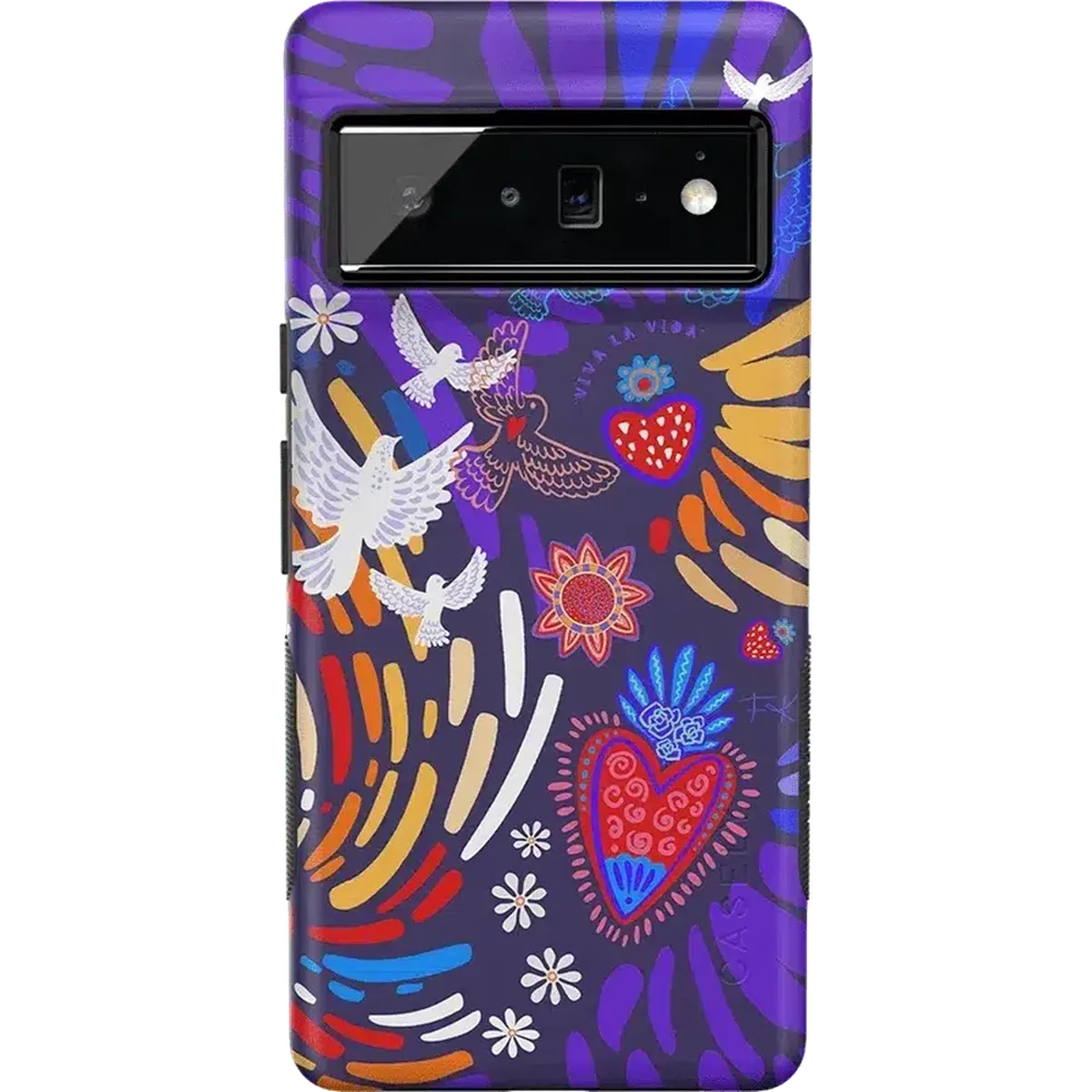 Viva La Vida | Frida Kahlo Collage Floral Google Pixel Case Google Pixel Case get.casely Bold Google Pixel 6