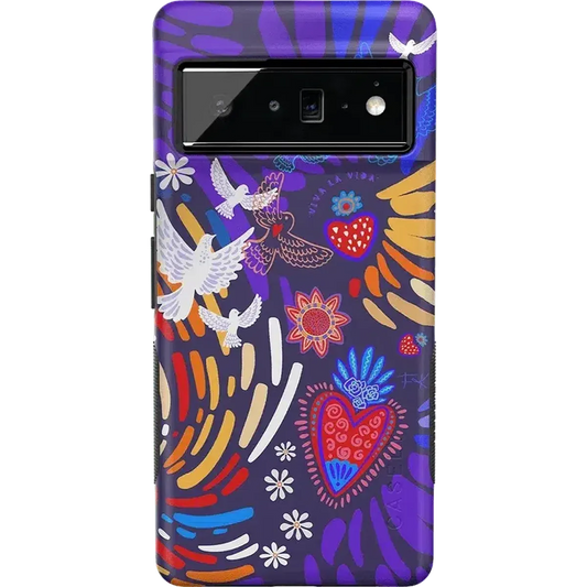 Viva La Vida | Frida Kahlo Collage Floral Google Pixel Case Google Pixel Case get.casely Bold Google Pixel 6