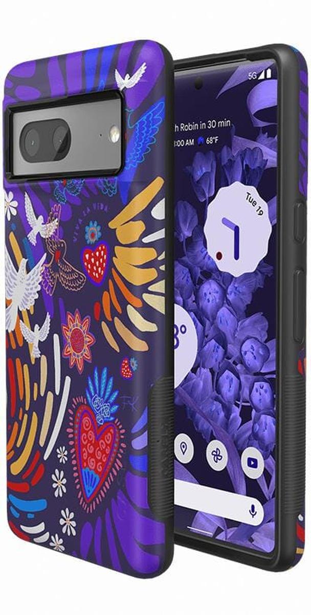Viva La Vida | Frida Kahlo Collage Floral Google Pixel Case Google Pixel Case get.casely