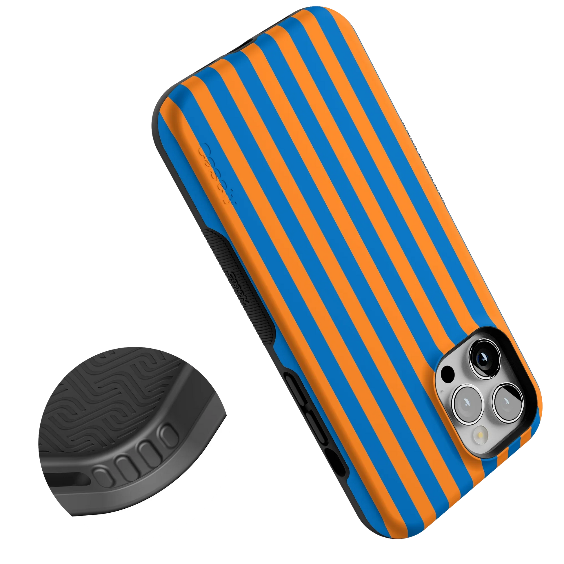 Go New York | Blue & Orange Stripes Case