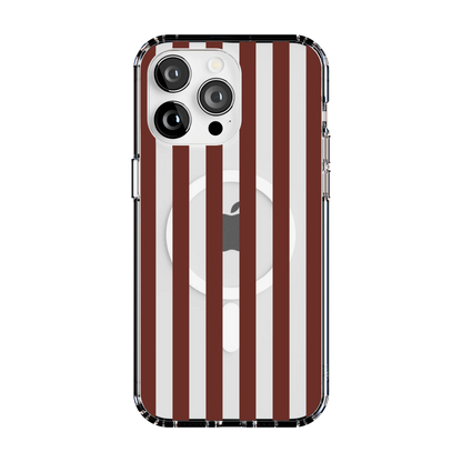Sunday in Brooklyn | Burgundy Stripes Case - iPhone 13 Pro