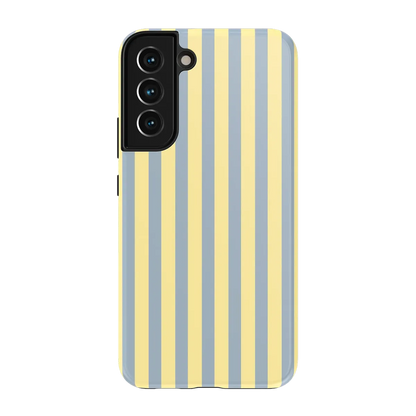 Coastline Stripes | Blue & Yellow Case - Galaxy S22 Plus
