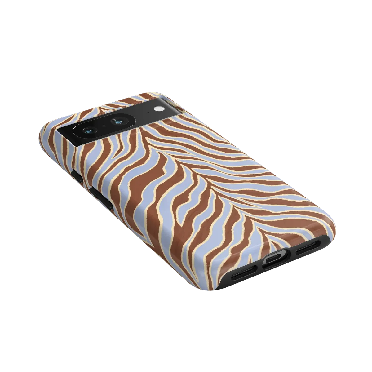 Untamed | Brown & Blue Zebra Case