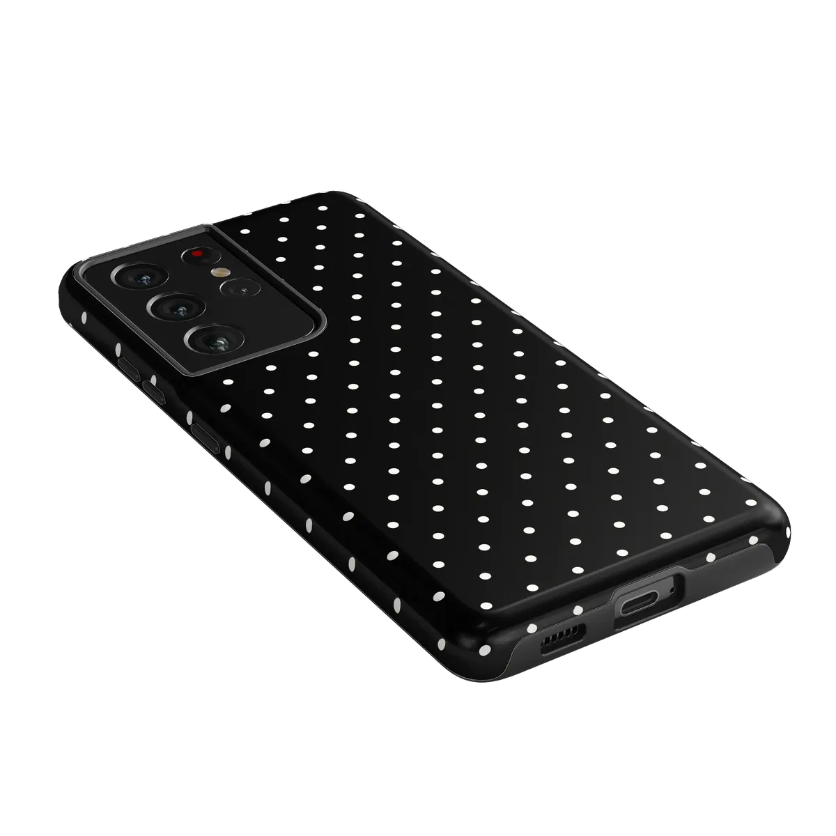 On the Dot | White Polka Dot Case