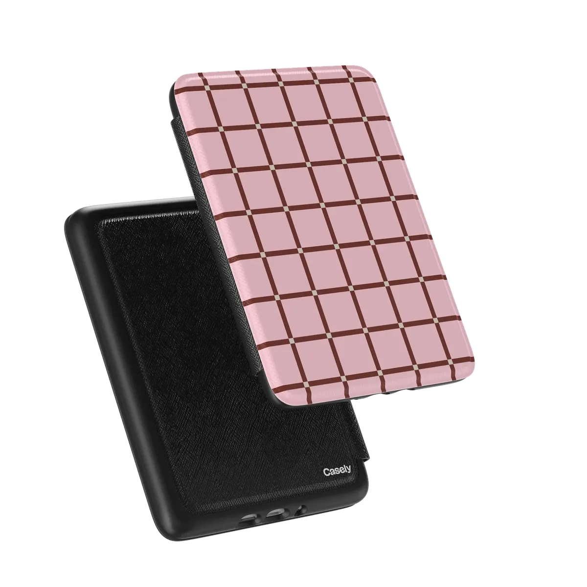 Uptown Gridlock | Pink Checkerboard Kindle Case