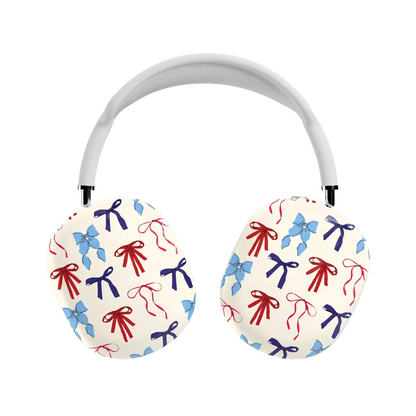 American Girlie | Red White & Blue Bows AirPods Max Case