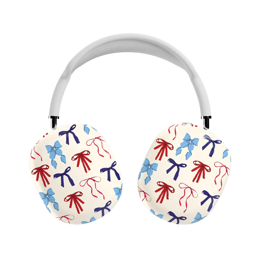 American Girlie | Red White & Blue Bows AirPods Max Case