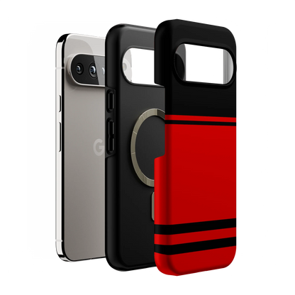 Storm Warning | Black & Red Stripes Case