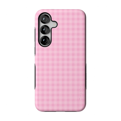 Sweet Jam | Light Pink Gingham Case - Galaxy S25 Plus