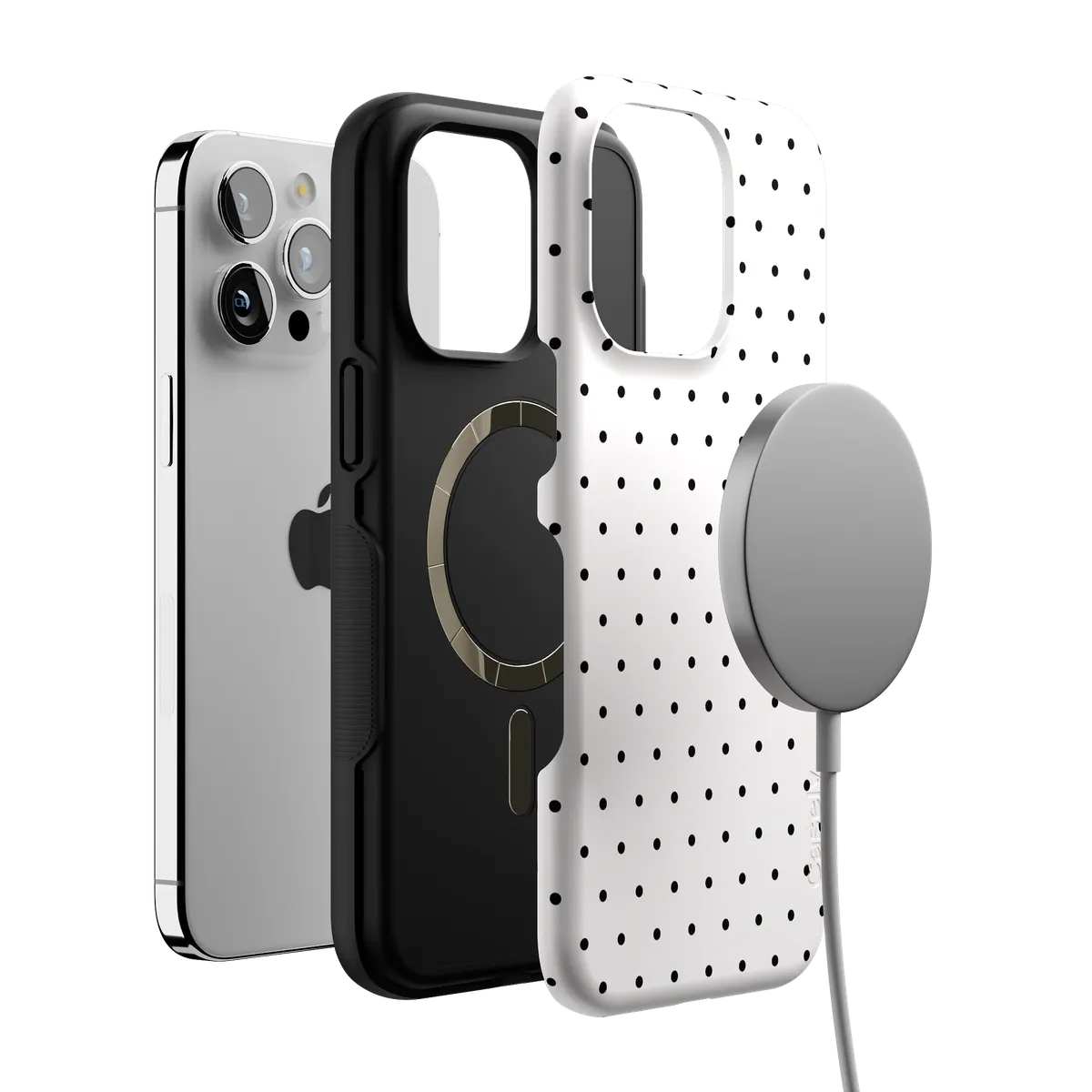 On the Dot | Black Polka Dot Case