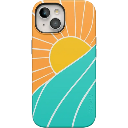Waves & Rays | Sunshine Case iPhone Case get.casely Bold Flex + MagSafe® iPhone 15 Plus