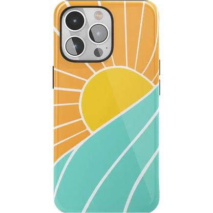 Waves & Rays | Sunshine Case iPhone Case get.casely Essential + MagSafe® iPhone 15 Pro