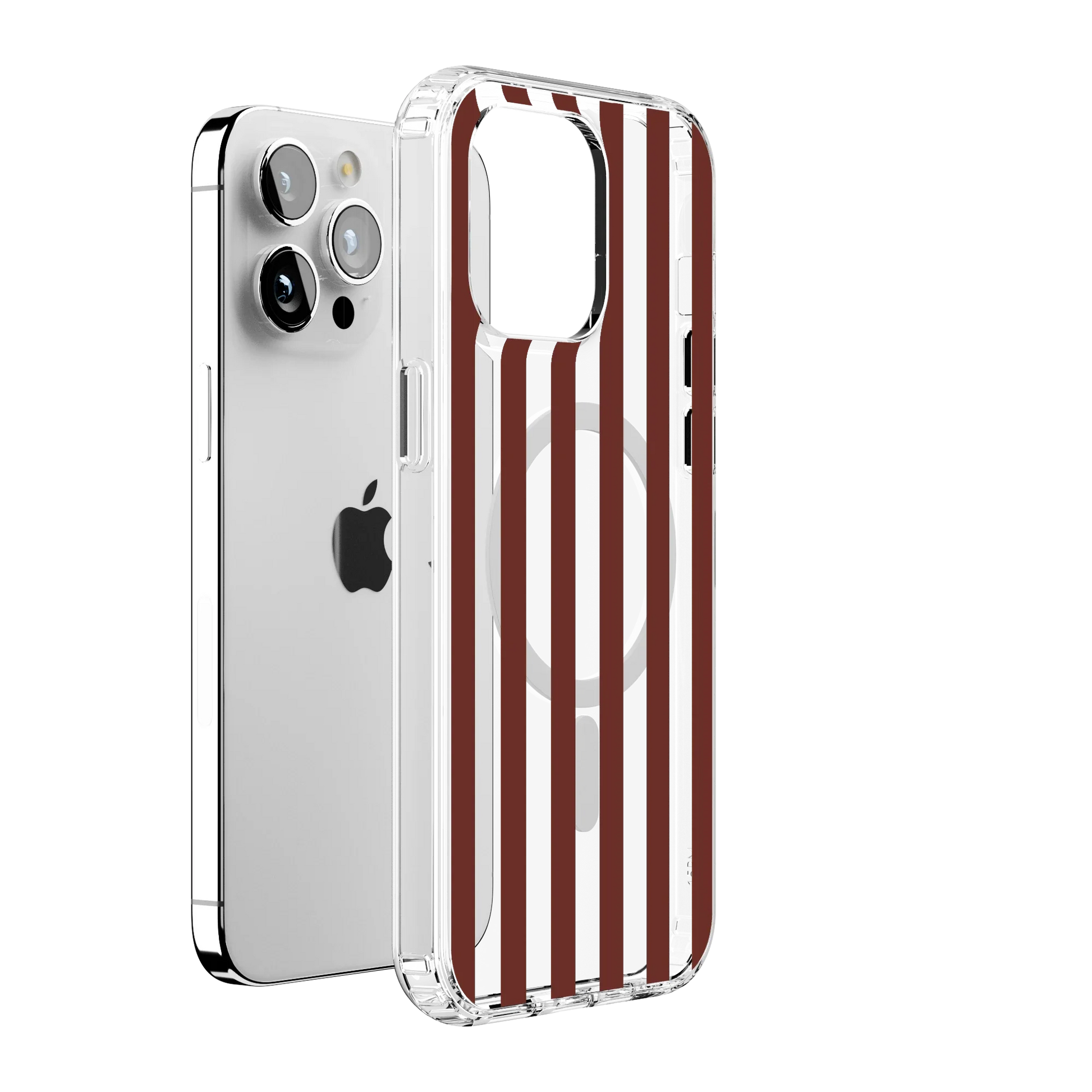 Sunday in Brooklyn | Burgundy Stripes Case