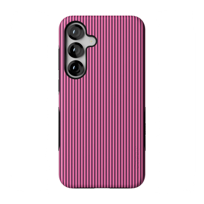 Stripes and the City | Pink & Purple Pinstripe Case - Galaxy S25 Plus