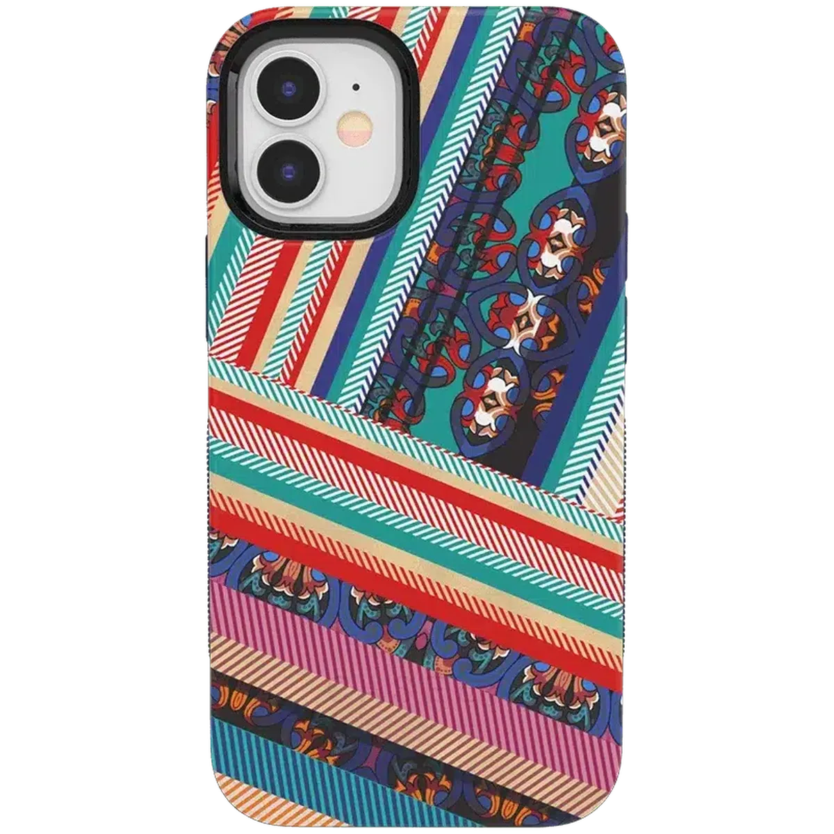 Wearing Layers | Layered Patchwork iPhone Case iPhone Case get.casely Bold iPhone 12 Mini