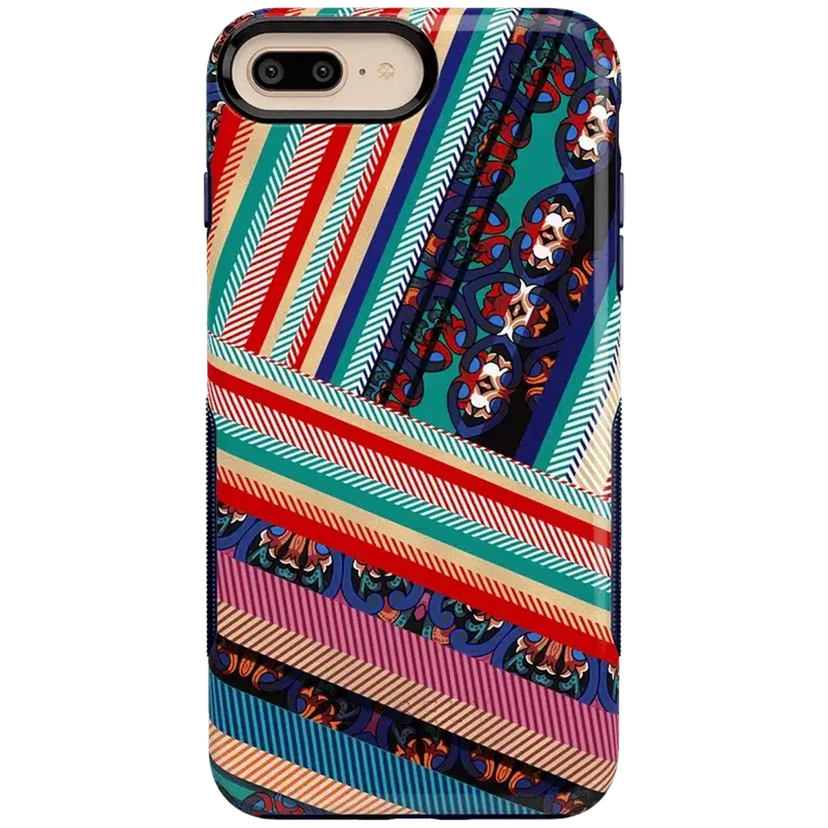 Wearing Layers | Layered Patchwork iPhone Case iPhone Case get.casely Bold iPhone 6/7/8 Plus