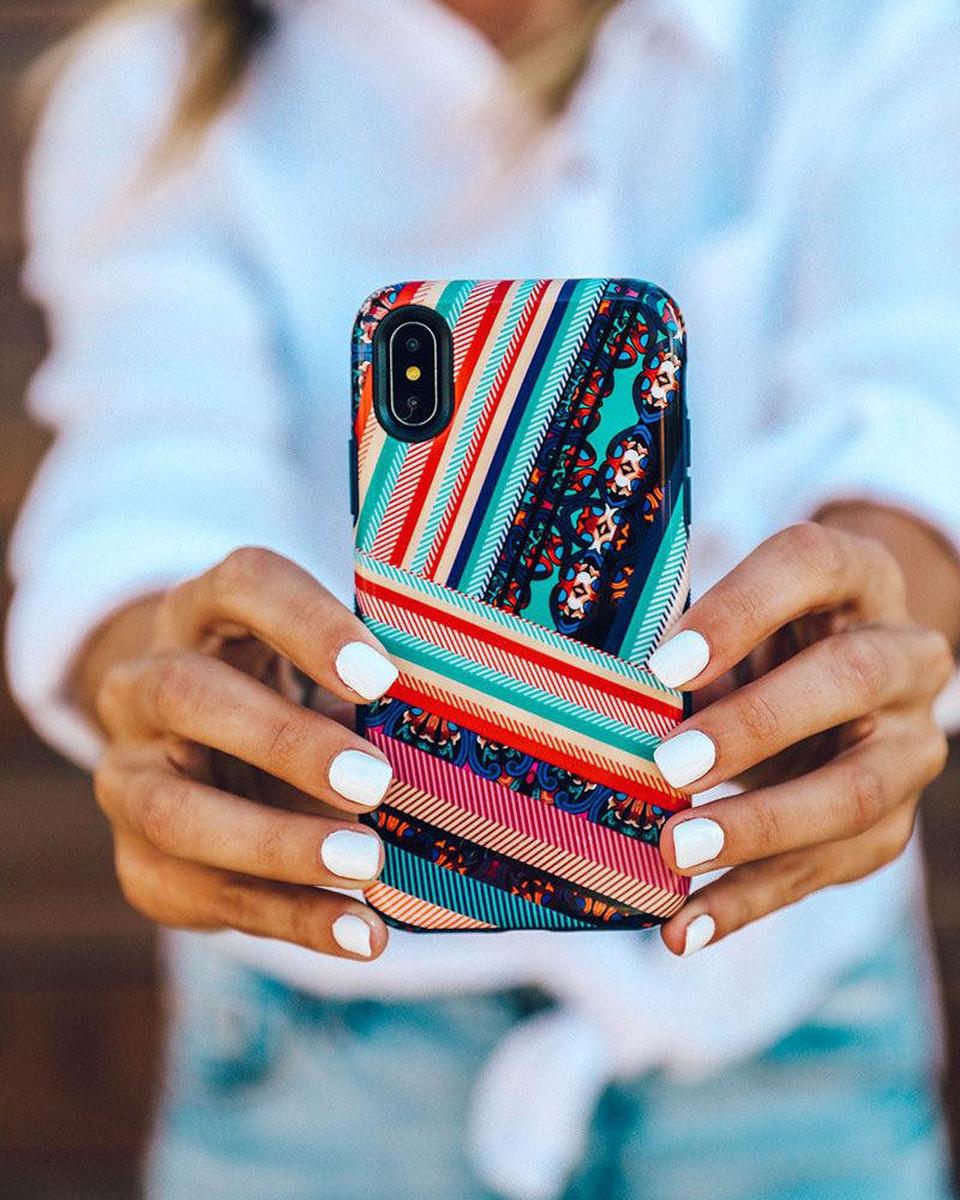 Wearing Layers | Layered Patchwork iPhone Case iPhone Case get.casely