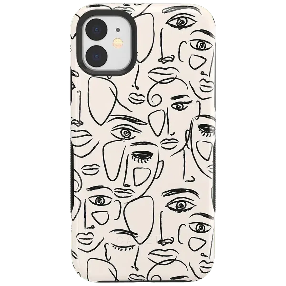 We're All Human | Minimal Face Art Case iPhone Case get.casely Bold iPhone 11