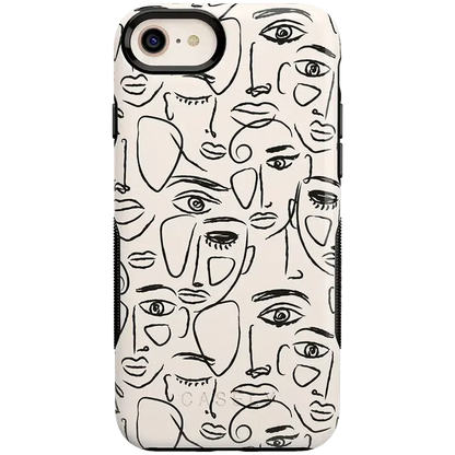We're All Human | Minimal Face Art Case iPhone Case get.casely Bold iPhone SE (2020 & 2022)