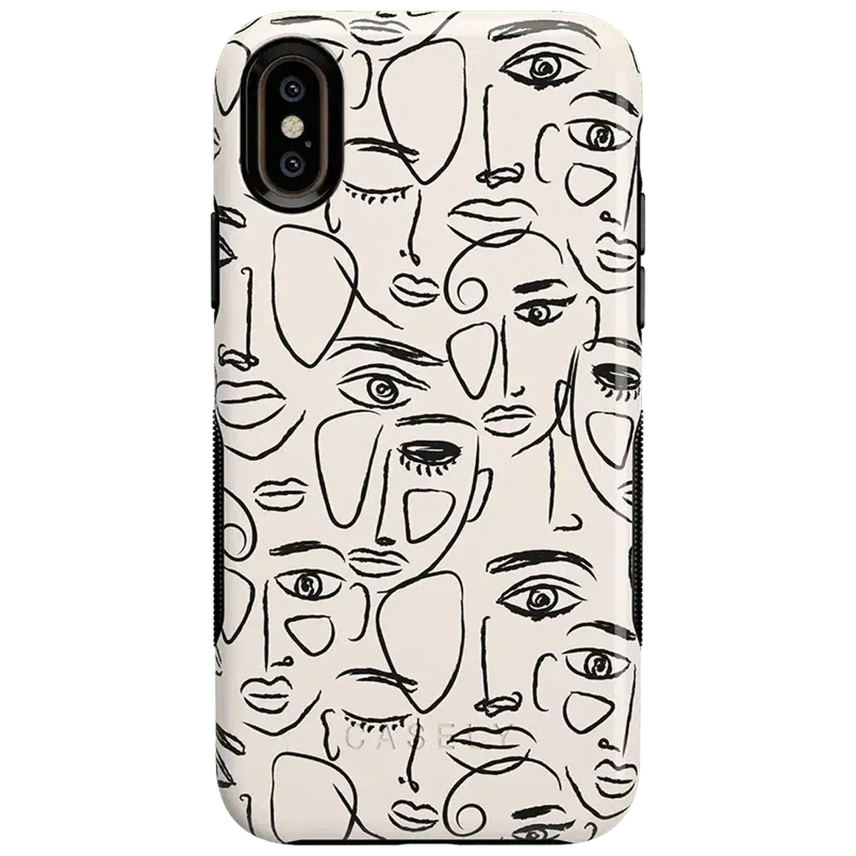 We're All Human | Minimal Face Art Case iPhone Case get.casely Bold iPhone XS Max